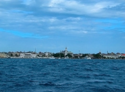 Stone Town view from the sea - Indian Ocean