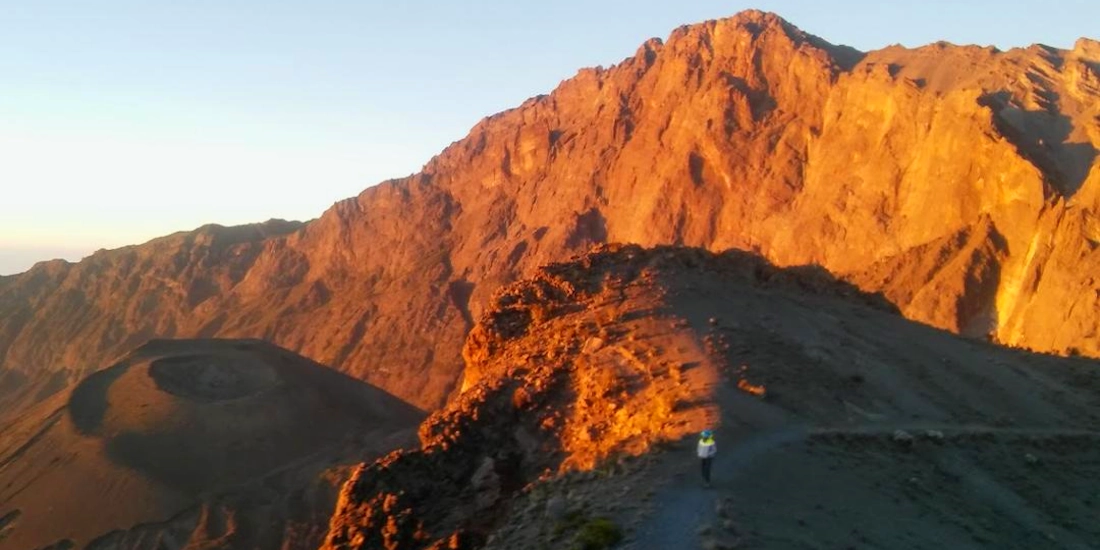 View into Mount Meru's crater on the way to the summit, Arusha National Park